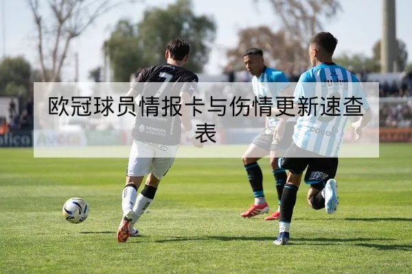 欧冠球员情报卡与伤情更新速查表